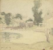 John Henry Twachtman End of the Rain china oil painting artist